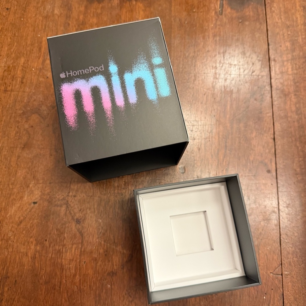 Empty Apple Home Pod Mini Box